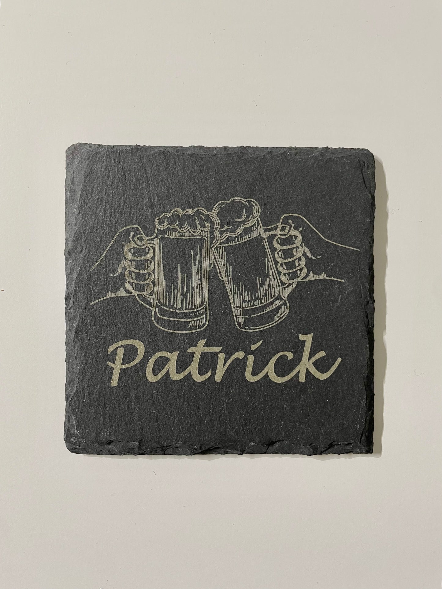 Personalisierter Schieferuntersetzer