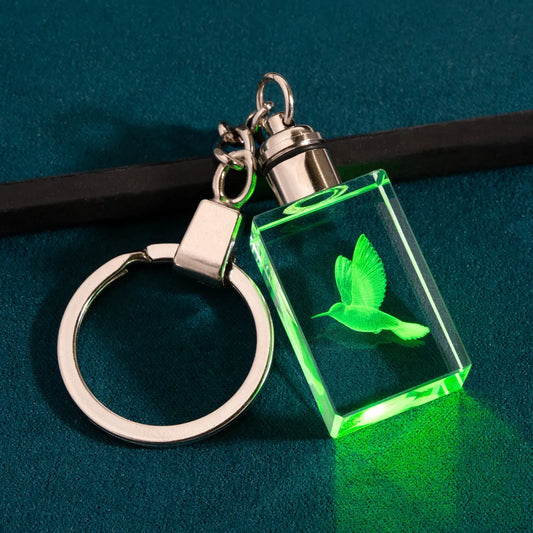 Personalisierter Kristall-Schlüsselanhänger mit LED