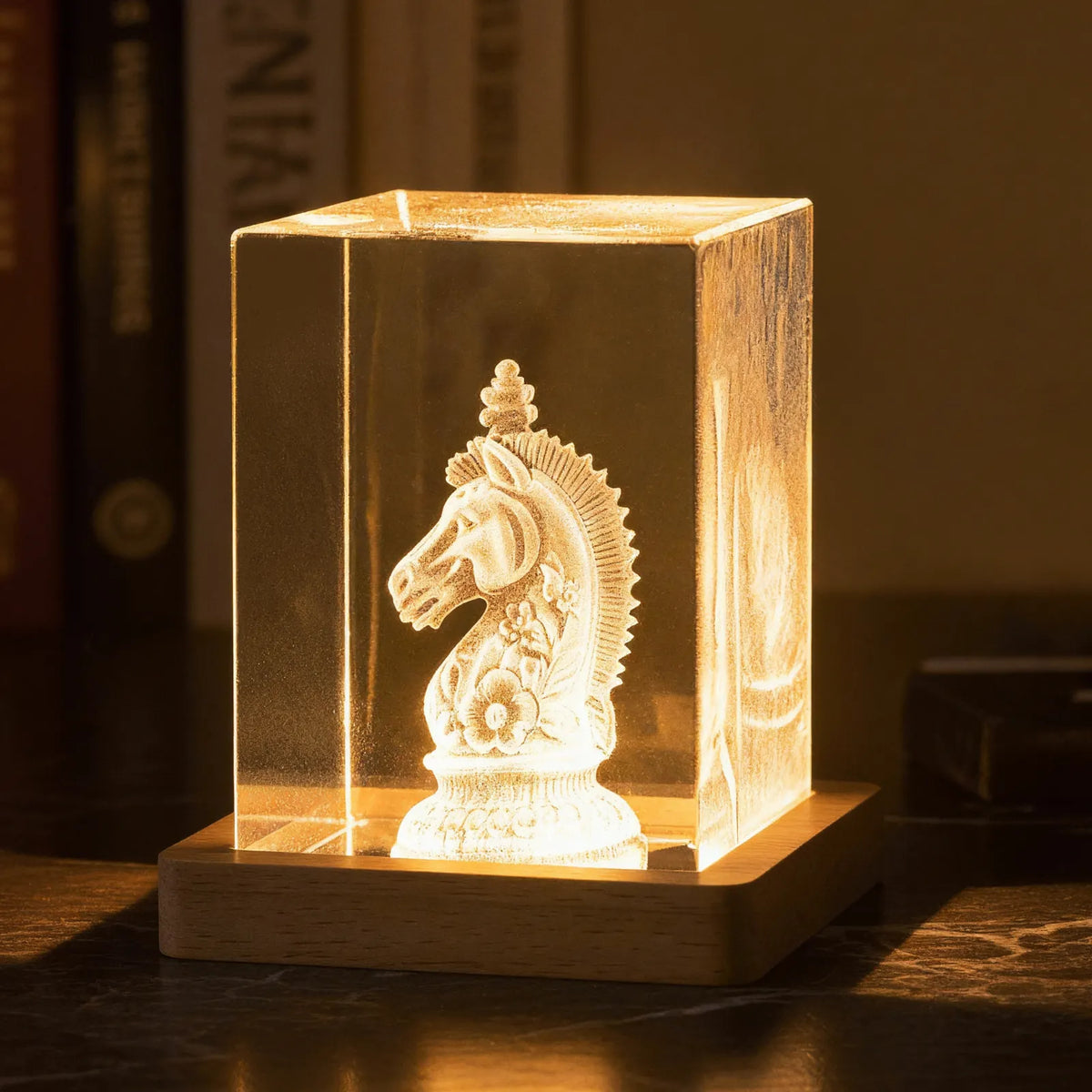 Personalisierter 3D-Kristallblock mit Innengravur