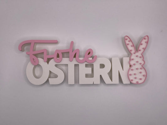 Frohe Ostern Schriftzug