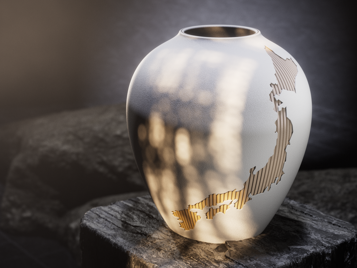 Kintsu Nihon Vase - Japanische Ästhetik trifft modernes Design