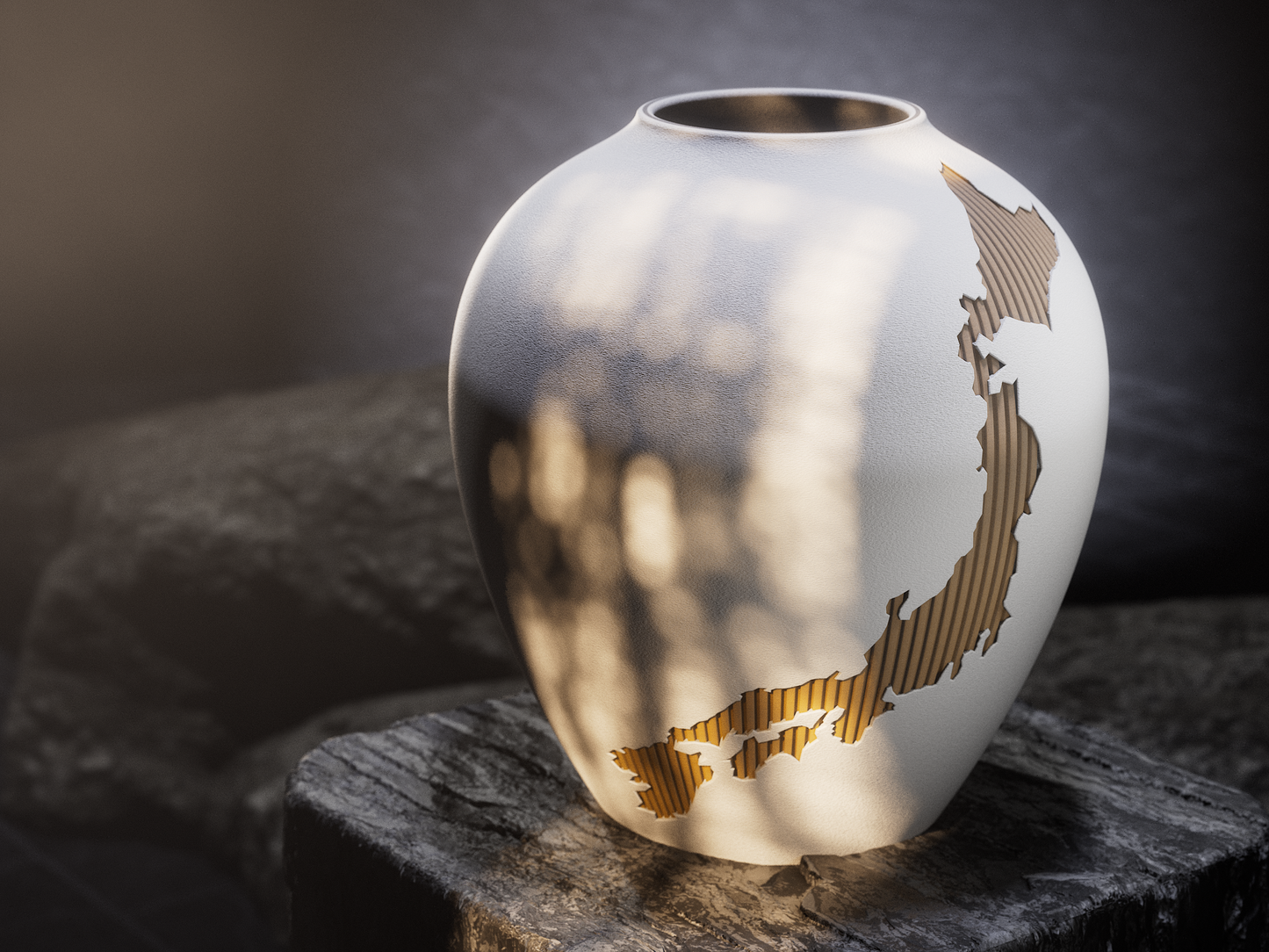 Kintsu Nihon Vase - Japanische Ästhetik trifft modernes Design
