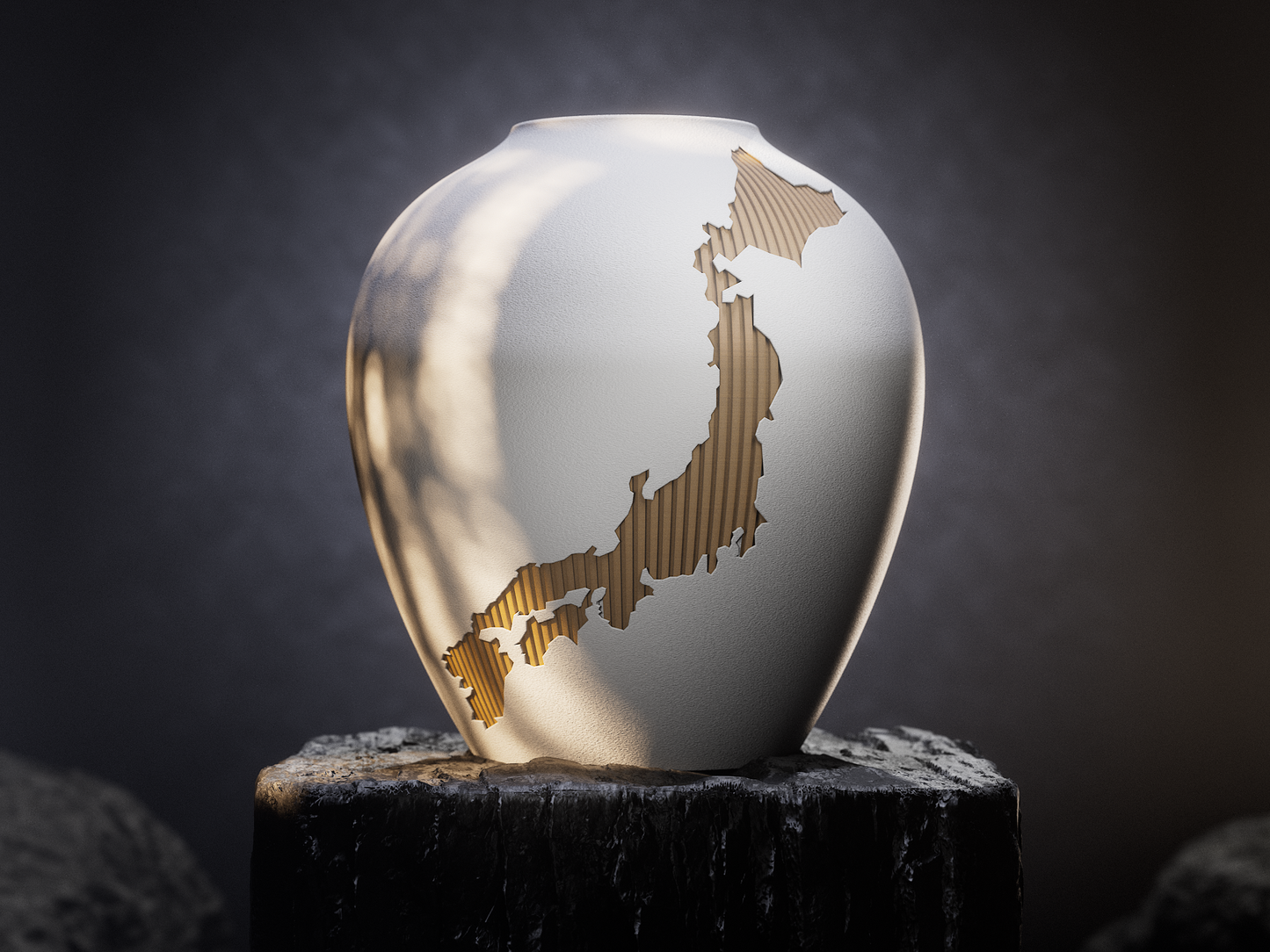 Kintsu Nihon Vase - Japanische Ästhetik trifft modernes Design