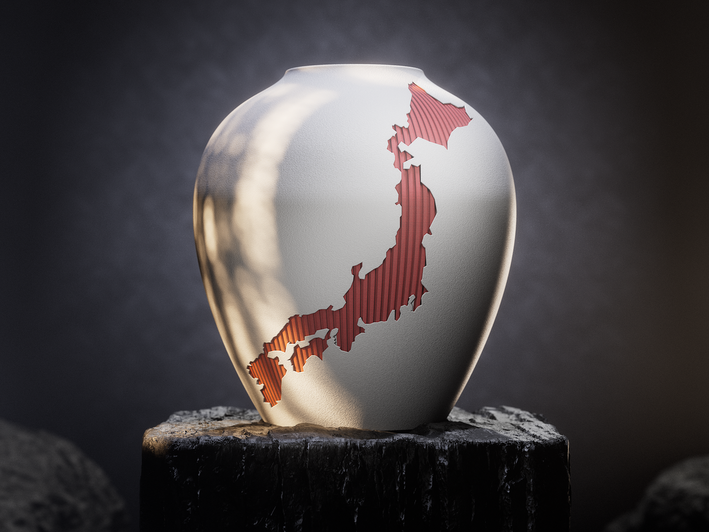 Kintsu Nihon Vase - Japanische Ästhetik trifft modernes Design