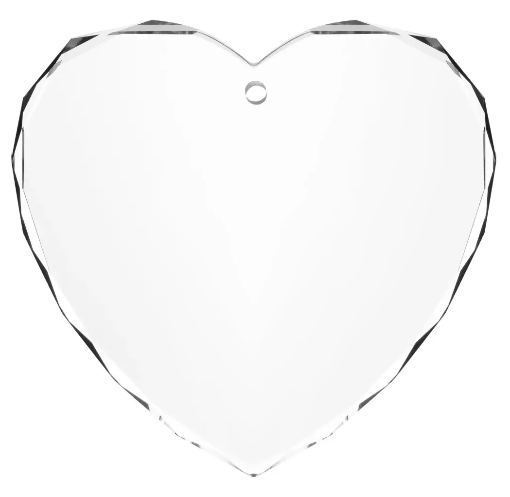 Personalisiertes Kristallherz mit Gravur
