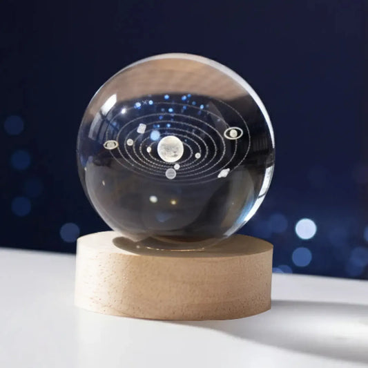 Personalisierte 3D-Kristallkugel mit Innengravur