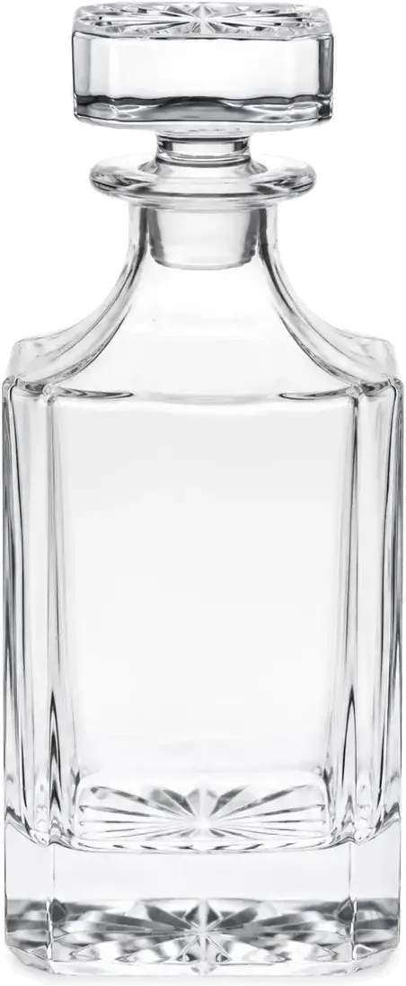 Personalisierte Whiskey-Karaffe aus Glas mit Gravur – 740 ml